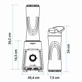 BATIDORA DE VASO PORTÁTIL SMOOTHY 300/SV 2 VASOS