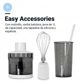 BATIDORA DE MANO TWISTY TOTAL 80 800W + ACC. BLANCA GRANITE