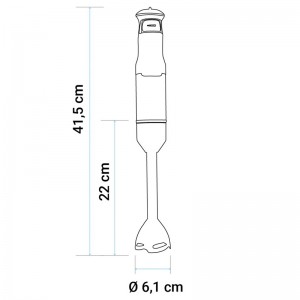 BATIDORA DE MANO TWISTY TOTAL 80 800W + ACC. BLANCA GRANITE
