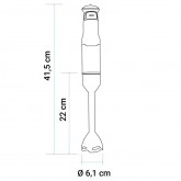 BATIDORA DE MANO TWISTY TOTAL 80 800W + ACC. BLANCA GRANITE