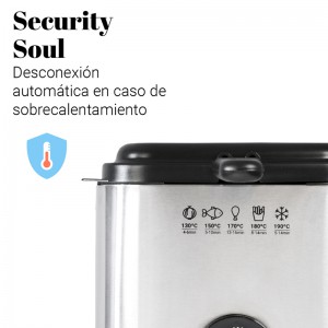 FREIDORA INOX CRISPY 1.5 LITROS 900W