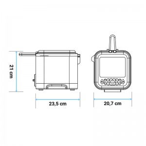 FREIDORA INOX CRISPY 1.5 LITROS 900W