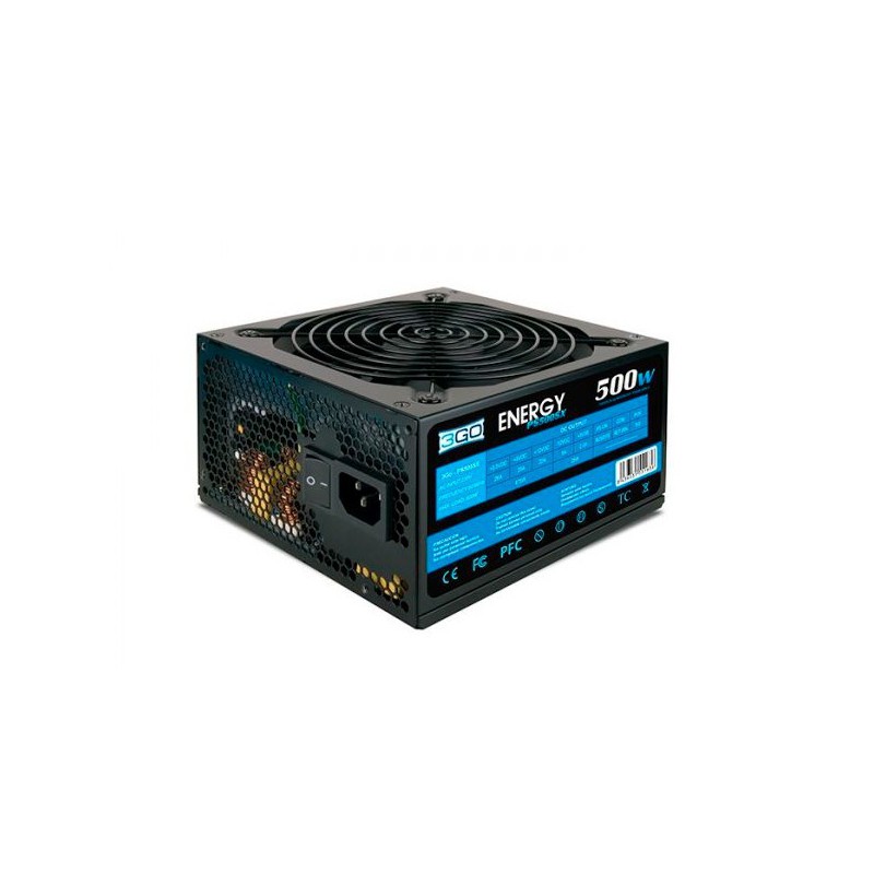 FUENTE ALIM. 3GO 500W PPFC (5XSATA+12CM+PCIX6PIN) 