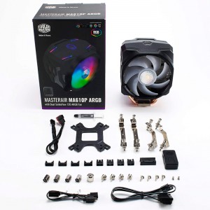 COOLER MASTER MASTERAIR MA610P ARGB 12CM NEGRO/PLATA