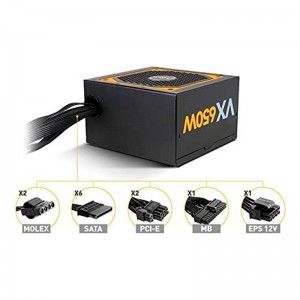 FUENTE ALIMENTACION NOX URANO VX 650W 12CM 80 BRONZE