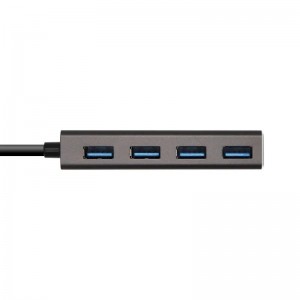HUB USB TIPO C AISENS A109-0403 USB-A X4  15CM
