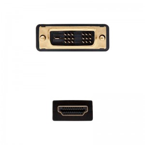 CABLE NANOCABLE DVI MACHO HDMI MACHO1.8M NEGRO