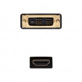 CABLE NANOCABLE DVI MACHO HDMI MACHO1.8M NEGRO
