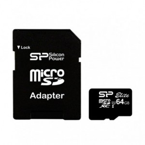 MICRO SDXC SILICON 64GB UHS-1 + ADAPTADOR CLASE 10