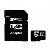 MICRO SDXC SILICON 64GB UHS-1 + ADAPTADOR CLASE 10