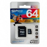 MICRO SDXC SILICON 64GB UHS-1 + ADAPTADOR CLASE 10