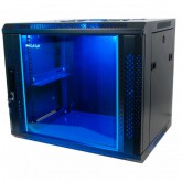 ARMARIO MURAL 19" PHASAK 9U PHO2109 600X450 PTA DE CRISTAL