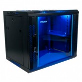 ARMARIO MURAL 19" PHASAK 9U PHO2109 600X450 PTA DE CRISTAL