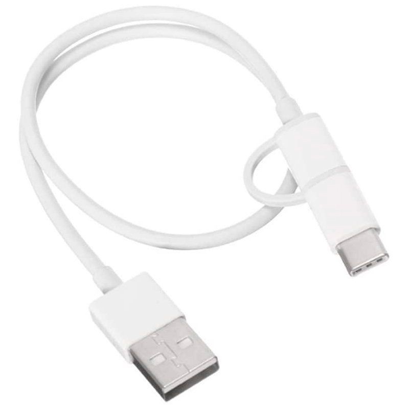 CABLE XIAOMI USB 2.0 MICRO-USB MACHO USB TIPO-C MACHO 30 CM