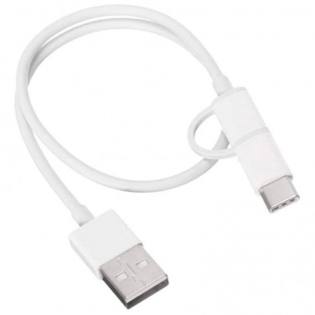 CABLE XIAOMI USB 2.0 MICRO-USB MACHO USB TIPO-C MACHO 30 CM