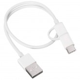 CABLE XIAOMI USB 2.0 MICRO-USB MACHO USB TIPO-C MACHO 30 CM