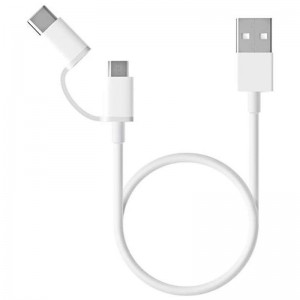 CABLE XIAOMI USB 2.0 MICRO-USB MACHO USB TIPO-C MACHO 30 CM