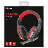 AURICULARES TRUST GAMING MICRÓFONO TRUST ZIVA ROJO