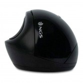 RATON NGS ERGONÓMICO INALAMBRICO EVO ERGO 2400 DPI NEGRO
