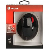 RATON NGS ERGONÓMICO INALAMBRICO EVO ERGO 2400 DPI NEGRO