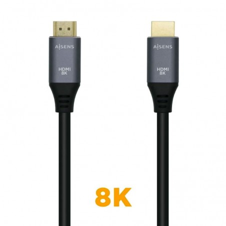CABLE HDMI AISENS 2.1  8K HDMI MACHO HDMI MACHO 0.5 CM NEGRO