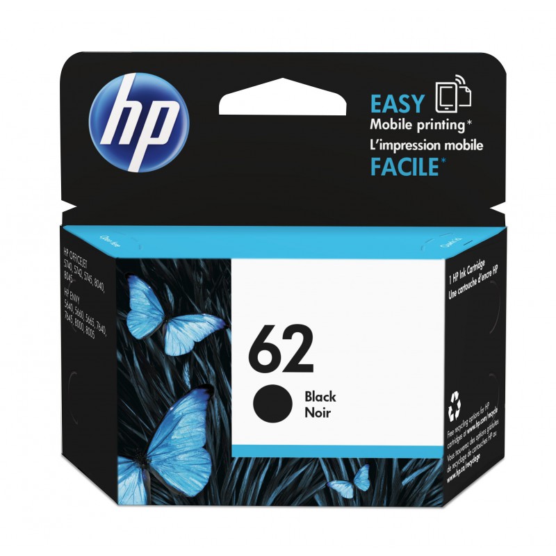 INK JET HP ORIG. C2P04AE Nº62 NEGRO 