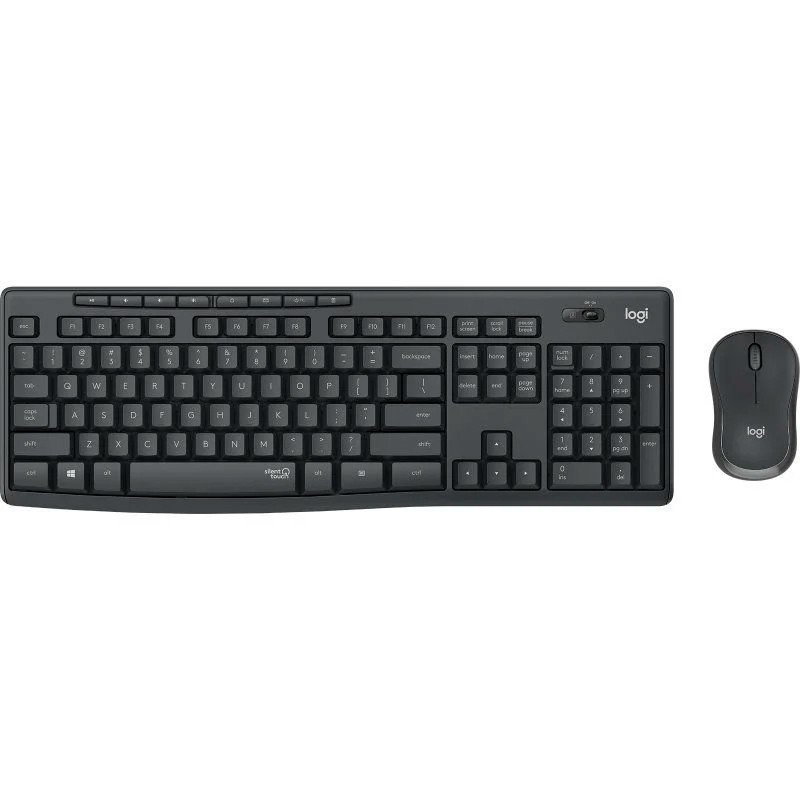 TECLADO+RATON LOGITECH WIRELESS MK295 NEGRO 