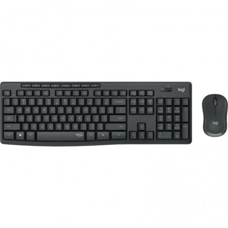 TECLADO+RATON LOGITECH WIRELESS MK295 NEGRO 