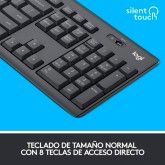 TECLADO+RATON LOGITECH WIRELESS MK295 NEGRO 