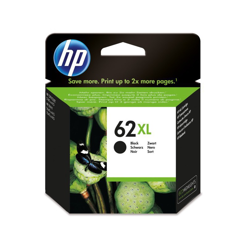 INK JET HP ORIG. C2P05AE Nº62XL NEGRO 600PAG