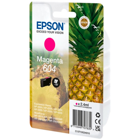 INK JET EPSON ORIGINAL C13T10G34010 Nº 604 MAGENTA