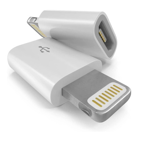 ADAPTADOR USB A HEMBRA A LIGHTNING MACHO CARGA/DATOS 