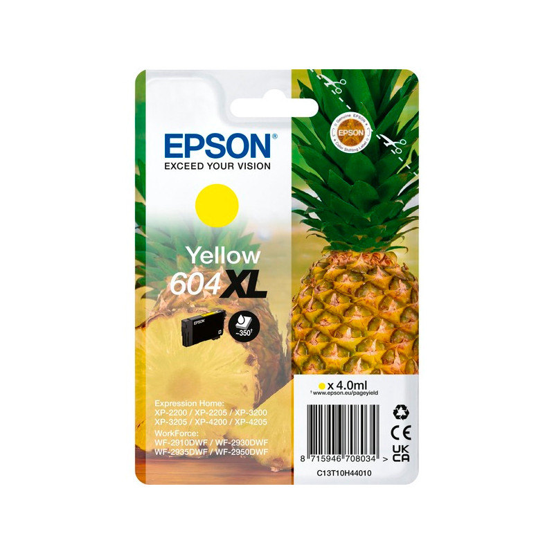 INK JET EPSON ORIG. C13T10H44010 Nº604XL AMARILLO