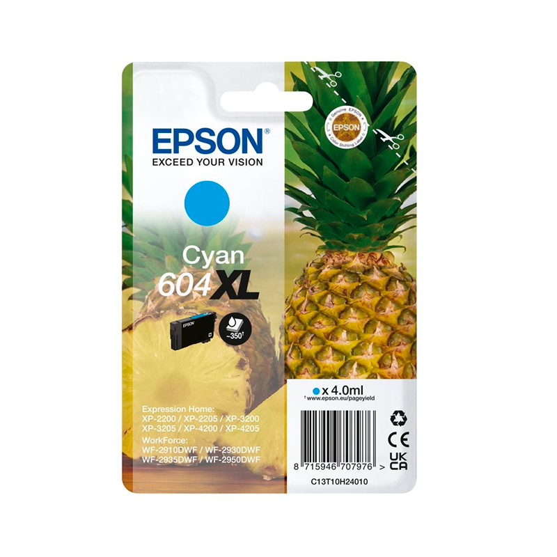 INK JET EPSON ORIG. C13T10H24010 Nº604XL CYAN