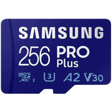 MICRO SD XC SAMSUNG PRO PLUS 2021 256GB 160MBS CLASE 10
