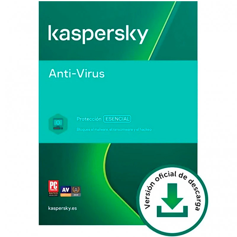 SOFT.KASPERSKY ELEC.ANTIVIRUS STANDAR.1 US.1 AÑO 2023