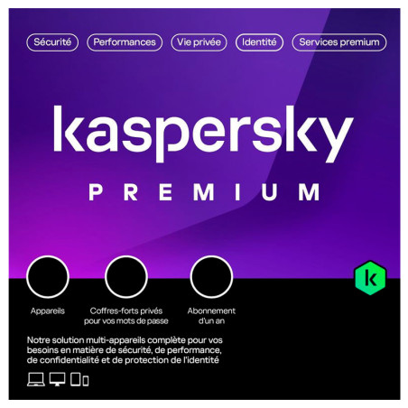 SOFT.KASPERSKY ELEC.ANTIV.PREM+SOP.3 US 2 CUENTA KPM 1 AÑO 