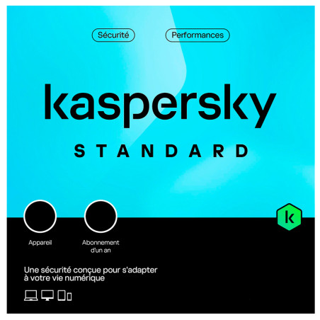 SOFT.KASPERSKY ELEC.ANTIVIRUS STANDAR.3 US.2 AÑOS 2023