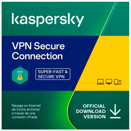 SOFT.KASPERSKY ELEC. SECURE CONNECTION 5 US 1 AÑO