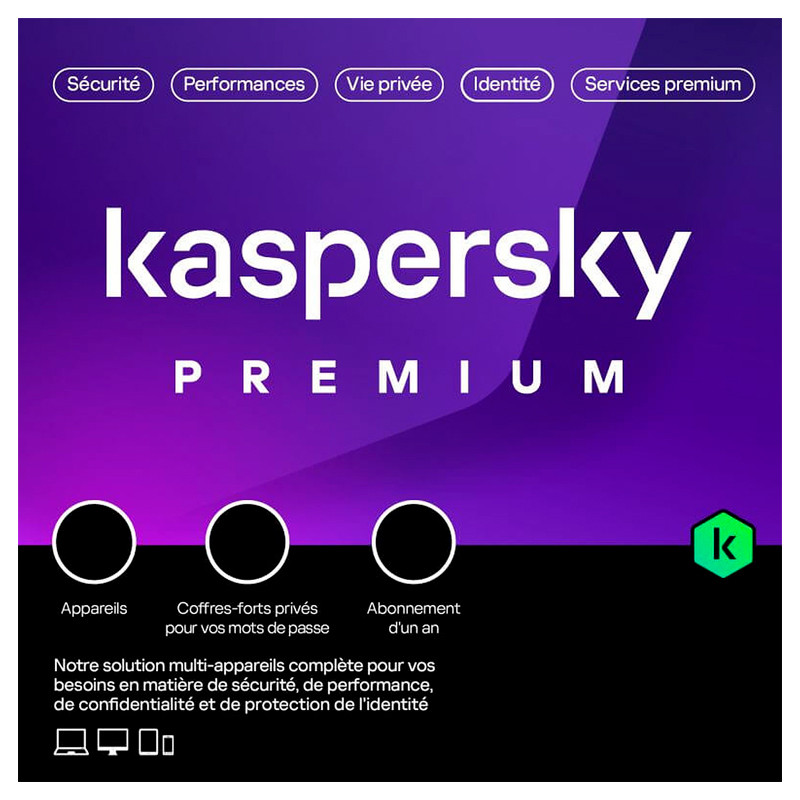 SOFTWARE KASPERSKY PREMIUM 10 US 1 AÑO 