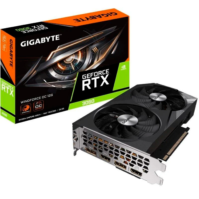 VGA GIGABYTE RTX 3060 WINDFORCE OC LHR 12GB GDDR6
