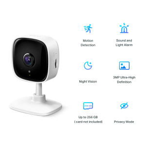 CAMARA TP-LINK IP FULL HD 1800P TAPO C100 WIFI INTERIOR