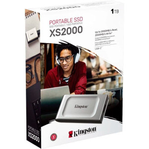 DISCO SSD KINGSTON EXTERNO 2TB SXS2000 USB 3.2  PLATA