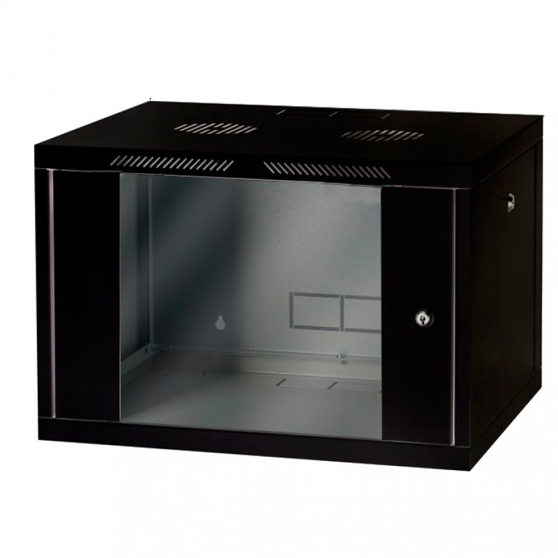 ARMARIO MURAL 19" PHASAK 9U PHC 2209 600X450 PTA.DE CRISTAL 