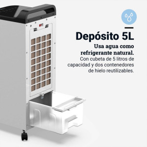 CLIMATIZADOR EVAPORATIVO FUNCIÓN CALOR.5 LITROS. 300M3/H.