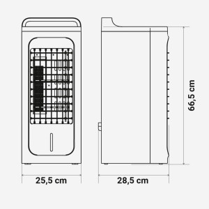 CLIMATIZADOR EVAPORATIVO FUNCIÓN CALOR.5 LITROS. 300M3/H.