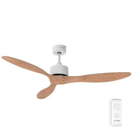 VENTILADOR TECHO BASE EN BLANCO 3 ASPAS 132 CM. 40W SIN LUZ