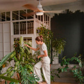 VENTILADOR TECHO BASE BLANCA 3 ASPAS 142 CM. 26W WIFI