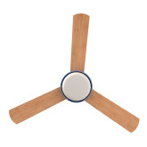 VENTILADOR TECHO VINTAGE BASE AZUL 3 ASPAS 122 CM.70W WIFI