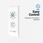 VENTILADOR TECHO BASE BLANCA Y 5 ASPAS BLANCAS 136 CM. 80W